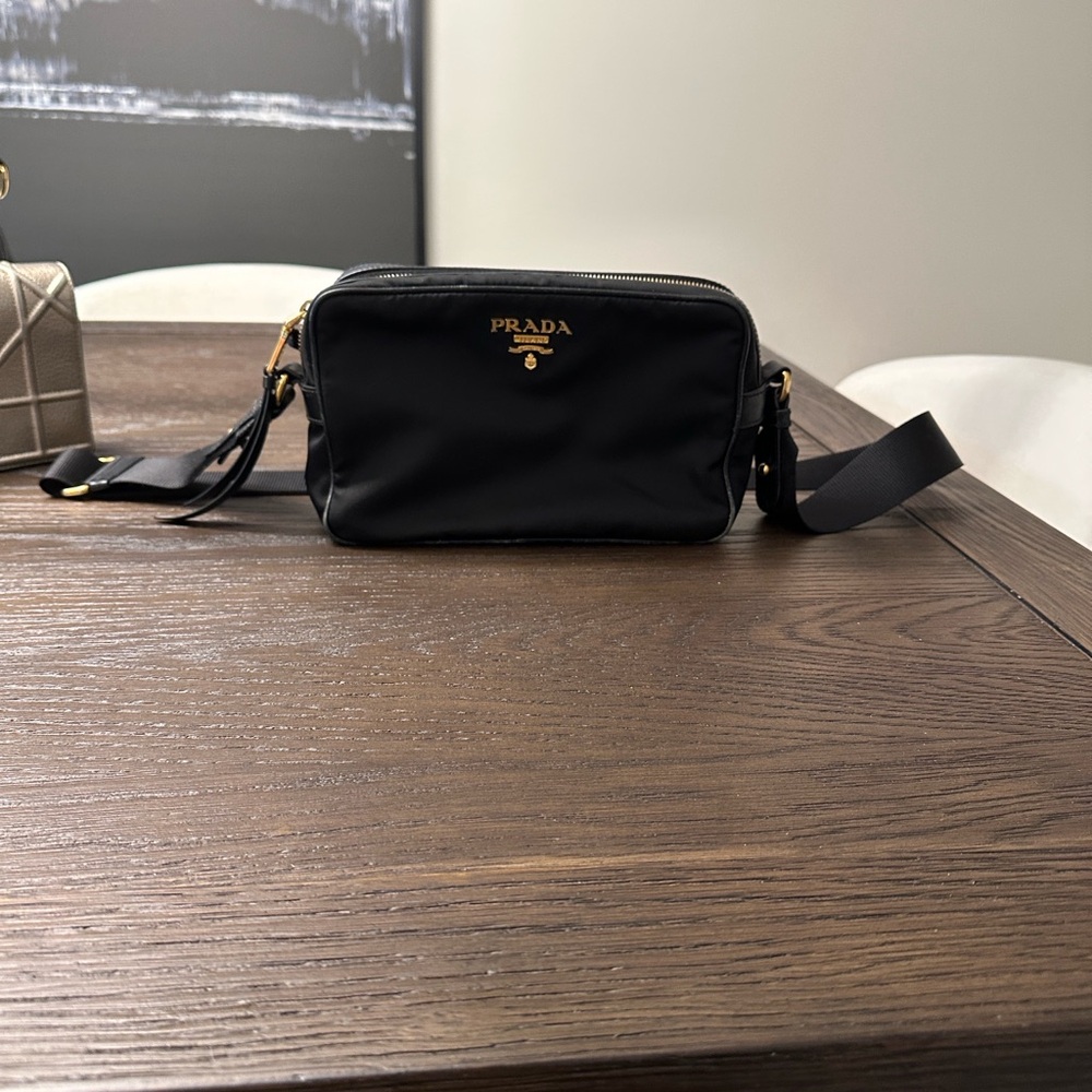 Prada crossbody Bag with Gold Accents